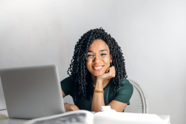 Student using AI-powered tutoring tool for studying