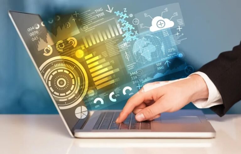 Everyday entrepreneurs using AI tools on laptops in diverse settings.