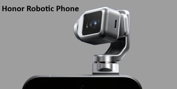 HONOR Robot Phone concept showing robotic camera arm extended Suggested Image: