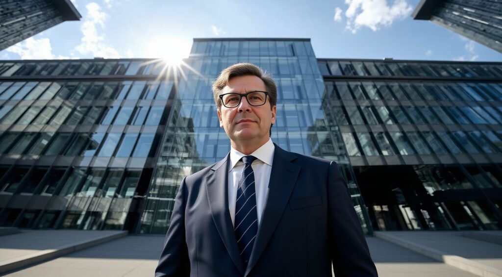 Sergio Ermotti, CEO of UBS Group AG, delivering a strategic update on the Credit Suisse integration process.