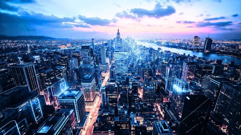 AI, crypto, and autonomous systems represented as digital infrastructure supporting the global economy