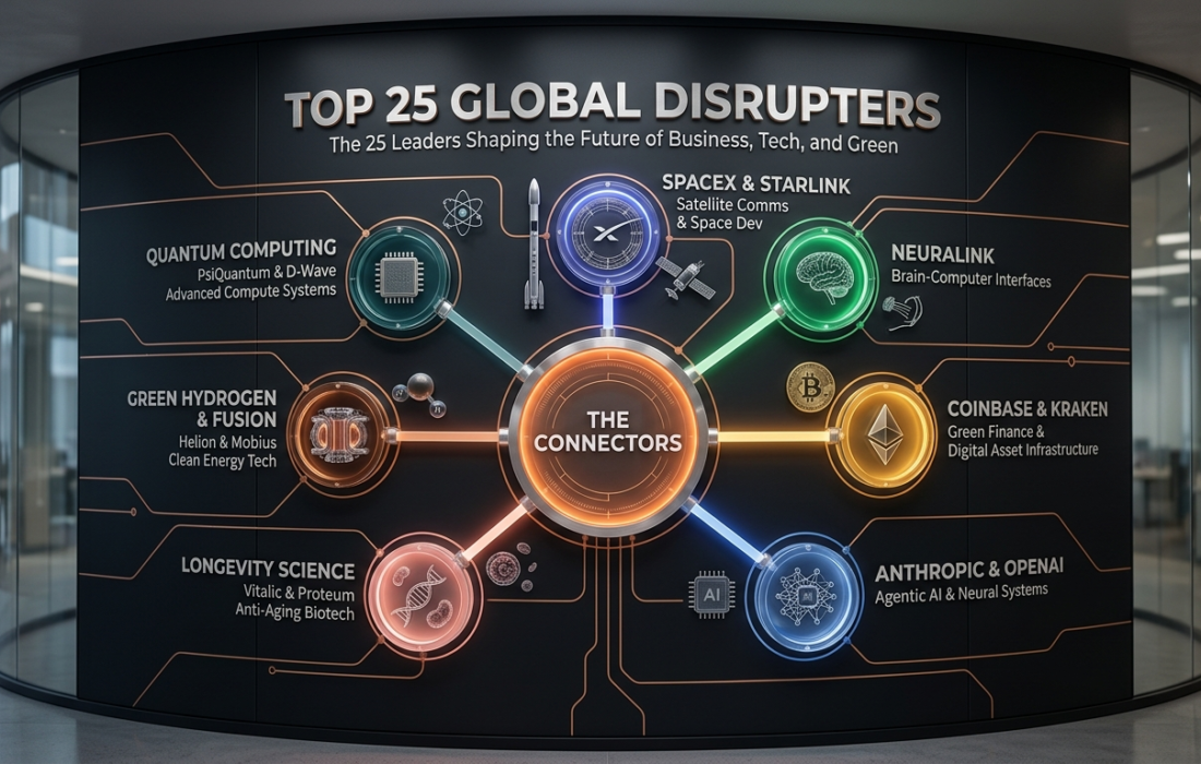 The 2026 Top 25 Global Disrupters: 25 visionary leaders transforming how the world does business.