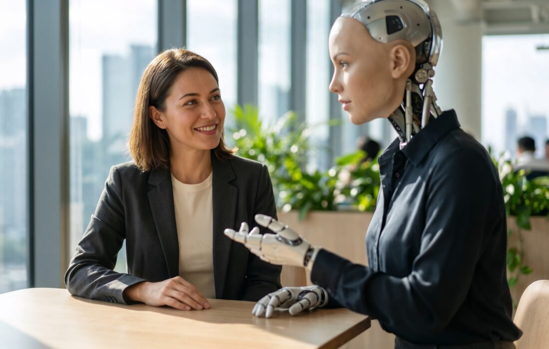 Autonomous AI agent managing tasks across multiple digital platforms