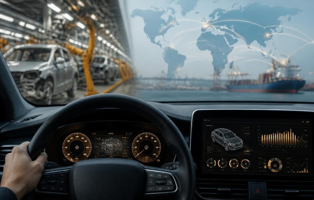Software-defined vehicles dashboard reflecting the automotive industry realignment
