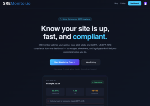 SREMonitor - Websit Monitoring SaaS offering
